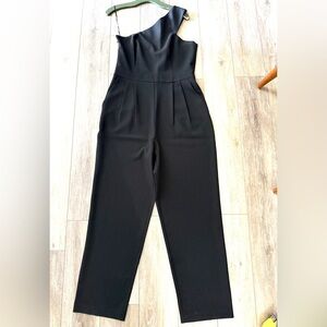 #5)  Vince Camuto Classic Black one shoulder Jumpsuit